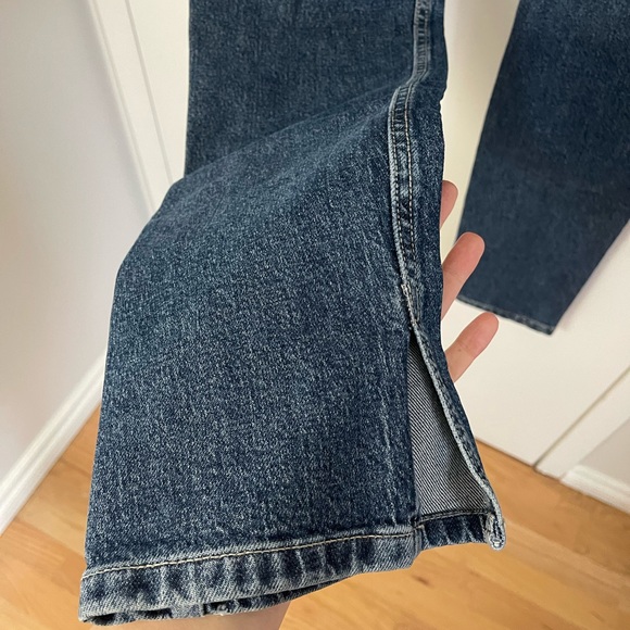 Zara TRF slim split jeans blue, size 40/ US 8, never worn - Picture 4 of 6